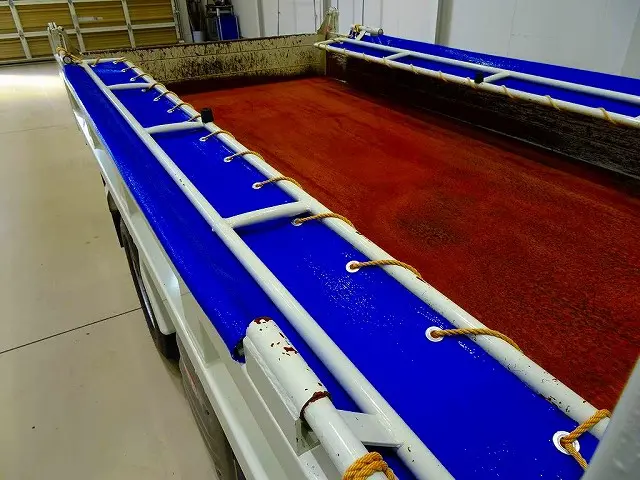 荷台内寸:305×159×28 新明和/DR2-0110SY 三方開 手動コボレーン付(33cm)|日野 デュトロ 2KG-XZC600T(2WD)の写真26