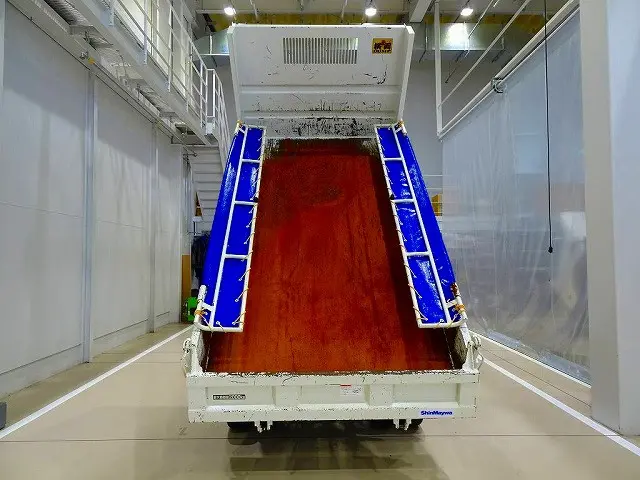 荷台内寸:305×159×28 新明和/DR2-0110SY 三方開 手動コボレーン付(33cm)|日野 デュトロ 2KG-XZC600T(2WD)の写真32