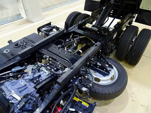 荷台内寸:305×159×28 新明和/DR2-0110SY 三方開 手動コボレーン付(33cm)|日野 デュトロ 2KG-XZC600T(2WD)の写真38