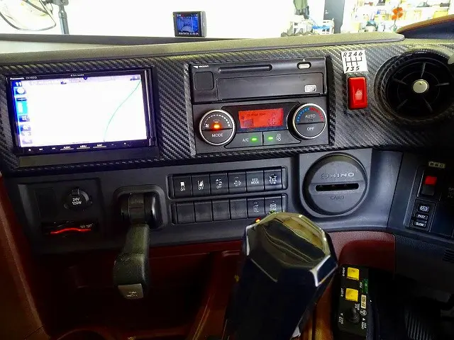 タコグラフ アドブルー ターボ T/Mリターダ デフロック クルーズコントロール ESスタート 車線逸脱警報装置 PCS アルミホイール LEDヘッドライト/フォグランプ TRC|日野 プロフィア 2DG-FS1EGA(6x4)の写真9