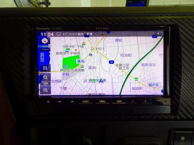 社外メモリーナビ/フルセグTV/DVD/Bluetooth(CN-HE01D)|日野 プロフィア 2DG-FS1EGA(6x4)の写真13