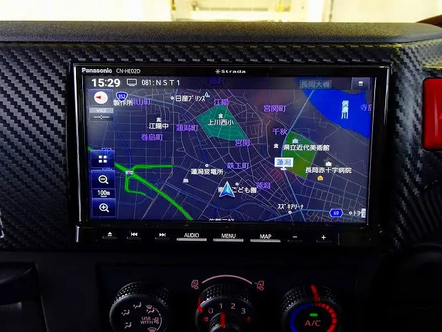 社外メモリーナビ/バックカメラ連動/フルセグTV/DVD(CN-HE02D)|日野 レンジャー 2KG-FC2ABA(2WD)の写真13