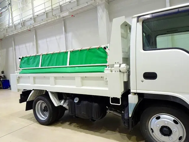 荷台内寸：287×159×32　新明和/DRF2-0110SY　リア一方開　Lゲートダンプ　自動シート付(48cm)　前立てプロテクターアングル補強加工|いすゞ エルフ SKG-NKR85AN(2WD)の写真20