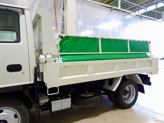 荷台内寸：287×159×32　新明和/DRF2-0110SY　リア一方開　Lゲートダンプ　自動シート付(48cm)　前立てプロテクターアングル補強加工|いすゞ エルフ SKG-NKR85AN(2WD)の写真21