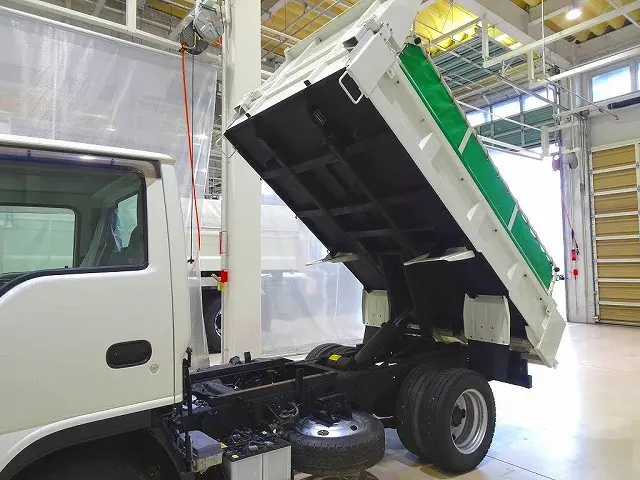 荷台内寸：287×159×32　新明和/DRF2-0110SY　リア一方開　Lゲートダンプ　自動シート付(48cm)　前立てプロテクターアングル補強加工|いすゞ エルフ SKG-NKR85AN(2WD)の写真28