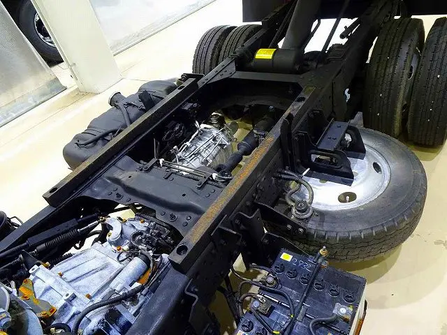 荷台内寸：287×159×32　新明和/DRF2-0110SY　リア一方開　Lゲートダンプ　自動シート付(48cm)　前立てプロテクターアングル補強加工|いすゞ エルフ SKG-NKR85AN(2WD)の写真32