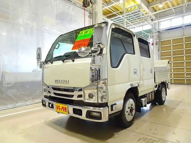 お問合せ管理No.C187　R5 エルフ 1.8t 4WD(切替式) FFL 標準 Wキャブ/垂直PG付 総重量5t未満|いすゞ エルフ 2RG-NJS88A改(4WD)の写真1