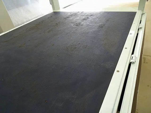 荷台内寸:209×161×38 三方開 リアアオリチェーン2個 垂直PG/600kg 極東開発/V601B-1MKT2 長:85cm/有効長:75cm 幅:157cm 左右リア支柱PGスイッチ|三菱 キャンター 2RG-FBA20(2WD)の写真32