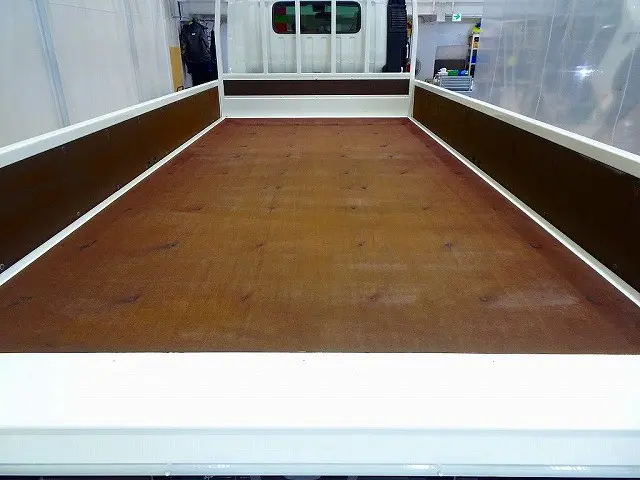 荷台内寸：441×209×38　三方開　左右セイコーラック　2段折れ式垂直PG　600kg付|日野 デュトロ 2KG-XZU712M(2WD)の写真21