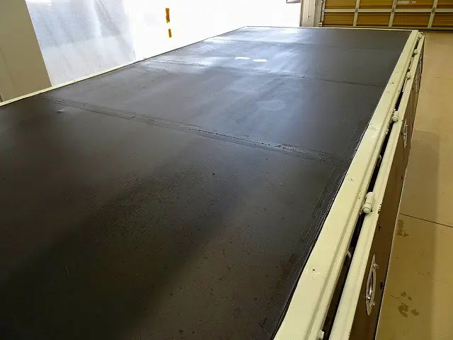 荷台内寸：371×179×38　三方開　アオリロープ穴左右4対/リア2ヶ所　リアアオリチェーン2個　タダノ4段 2.6t吊りクレーン付|いすゞ エルフ TKG-NKR85R(2WD)の写真30