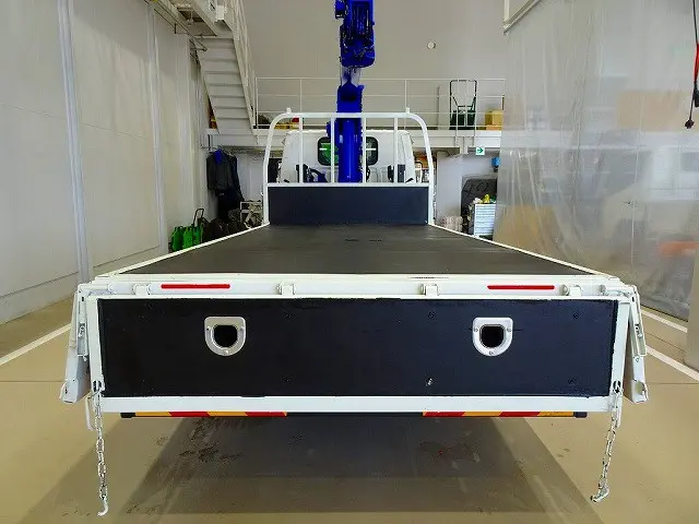 荷台内寸：371×179×38　三方開　アオリロープ穴左右4対/リア2ヶ所　リアアオリチェーン2個　タダノ4段 2.6t吊りクレーン付|いすゞ エルフ TKG-NKR85R(2WD)の写真31