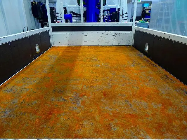 荷台内寸：246×161×37　三方開　床鉄板張り　左右セイコーラック　ロープ穴3対　タダノ3段 2.5t吊りクレーン付|日野 デュトロ 2KG-XZU605M(2WD)の写真19