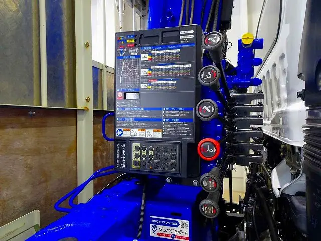 タダノ4段　2.9t吊り　TM-ZX364HRNS　ラジコン/フックイン付　差し違いアウトリガー　高さ制限/未格納警報装置　ML警報型　クレーン先作業灯付　※令和8年1月クレーン年次点検済|いすゞ フォワード 2RG-FRR90S2(2WD)の写真31