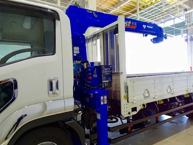 タダノ4段　2.9t吊り　TM-ZX364HRNS　ラジコン/フックイン付　差し違いアウトリガー　高さ制限/未格納警報装置　ML警報型　クレーン先作業灯付　※令和8年1月クレーン年次点検済|いすゞ フォワード 2RG-FRR90S2(2WD)の写真32