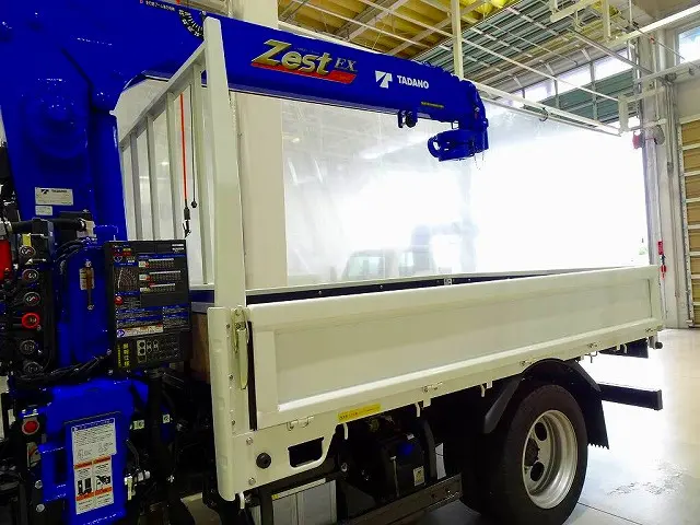 荷台内寸:285×179×38 三方開 リアアオリチェーン2個 タダノ4段 2.6t吊りクレーン付|三菱 キャンター 2RG-FEAV0(2WD)の写真20