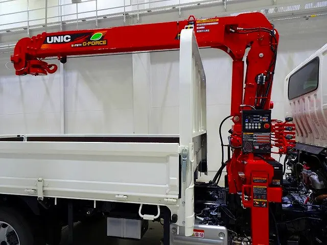 ユニック4段　2.9t吊り　URG294A　ラジコン/フックイン付　差し違いアウトリガー　高さ制限/未格納警報装置　ML警報型|日野 デュトロ 2DG-XZU775M(4WD)の写真31