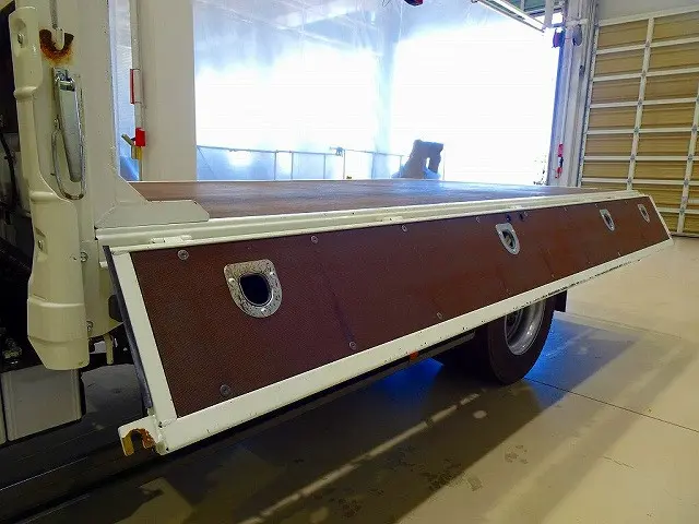 荷台内寸:375×208×38 三方開 左右セイコーラック ロープ穴4対 ユニック4段 2.6t吊りクレーン付|トヨタ ダイナ 2RG-XZU712(2WD)の写真27