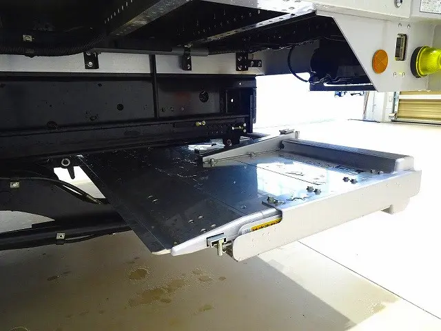 格納ゲート　1,000kg　トランテックス(新明和)/TRAK10-6495D　長：155cm　幅：240cm　サイドガード/カートストッパー付　リモコン付　左シャシリアPGスイッチコード　|日野 レンジャー 2PG-FD2ABG(2WD)の写真31