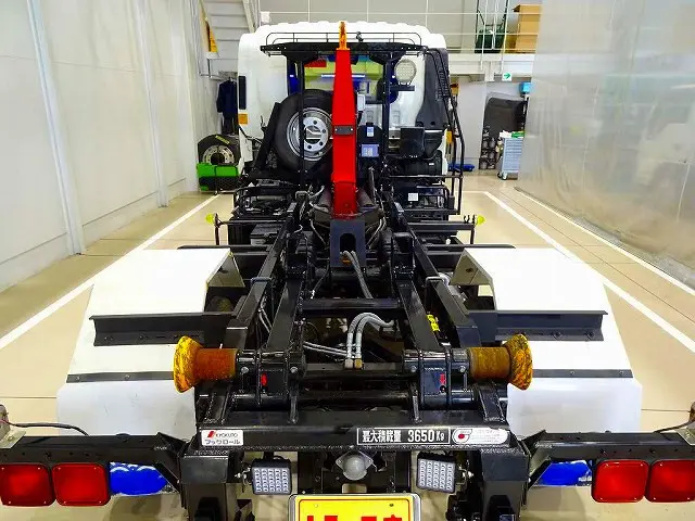フックロール 極東開発/JM04-55-C 脱着式コンテナ車 上物スイッチキャブ室内(室内操作のみ) LED作業灯1個|いすゞ フォワード 2RG-FRR90S2(2WD)の写真24