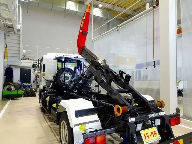 フックロール 極東開発/JM04-55-C 脱着式コンテナ車 上物スイッチキャブ室内(室内操作のみ) LED作業灯1個|いすゞ フォワード 2RG-FRR90S2(2WD)の写真32