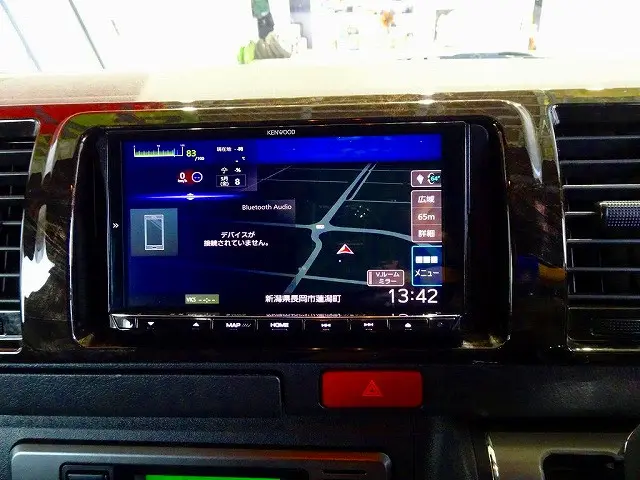 社外メモリーナビ/バックカメラ連動/フルセグTV/DVD(MDV-M808HD)|トヨタ ハイエースバン QDF-GDH206V(4WD)の写真13