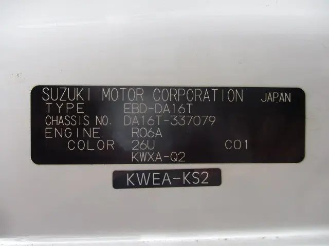 スズキ キャリイ EBD-DA16T(2WD)の写真14
