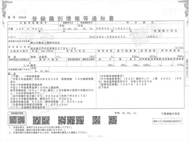 いすゞ フォワード 2RG-FRR90T2の写真34
