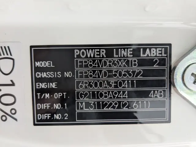 三菱 スーパーグレート 2RG-FP84VD(2WD)の写真2