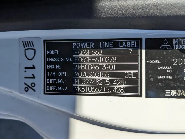 三菱 ファイター 2DG-FQ62F(6x4)の写真2
