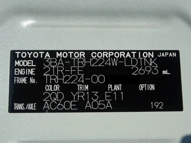 トヨタ ハイエース 3BA-TRH224W(2WD)の写真50