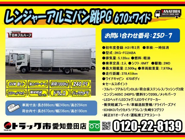 日野 レンジャー 2KG-FC2ABA(2WD)の写真2