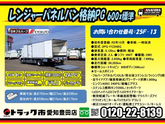 日野 レンジャー 2PG-FC2ABG(2WD)の写真2