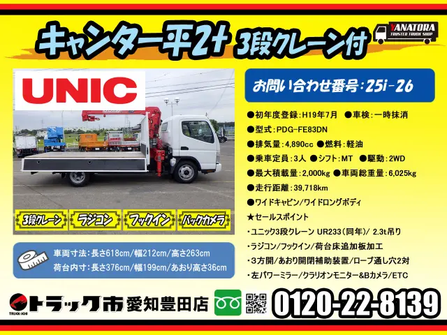 三菱 キャンター PDG-FE83DN(2WD)の写真2