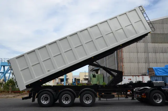 日本トレクス 46立米(46㎥)【40立米(40㎥)以上 大容量!】 深ダンプトレーラー 極東開発 スウェーデン鋼(HARDOX) シングル引き PFB34112(未入力/関係無)の写真16