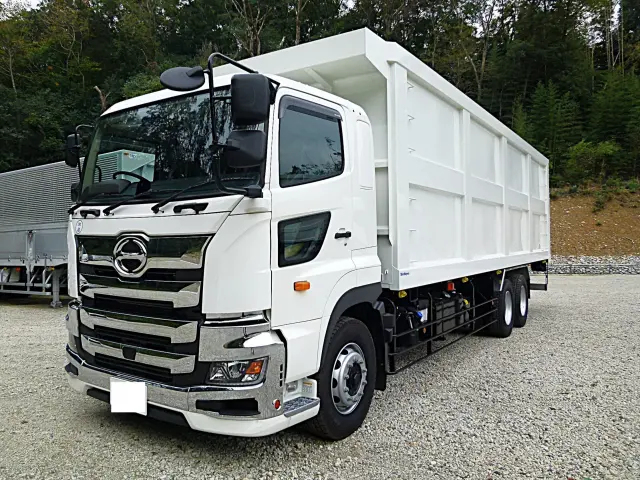 ☆日野 未使用新明和スライドデッキ 低床 リヤエアサス 入庫しました!!☆|日野 プロフィア 2DG-FS1AHE(6x4)の写真1