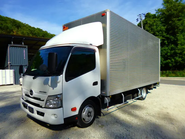 ☆日野デュトロアルミバン跳上PG ワイド/超ロング 入庫しました!!☆|日野 デュトロ 2RG-XZU720M(2WD)の写真1