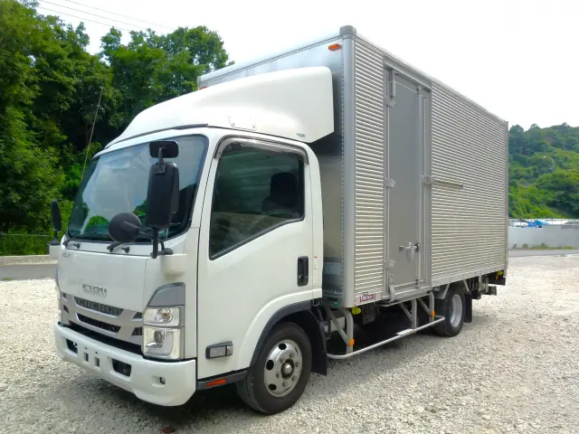 ☆いすゞエルフ アルミバン跳上PGワイドロング 入庫しました!!☆|いすゞ エルフ 2RG-NPR88AN(2WD)の写真1