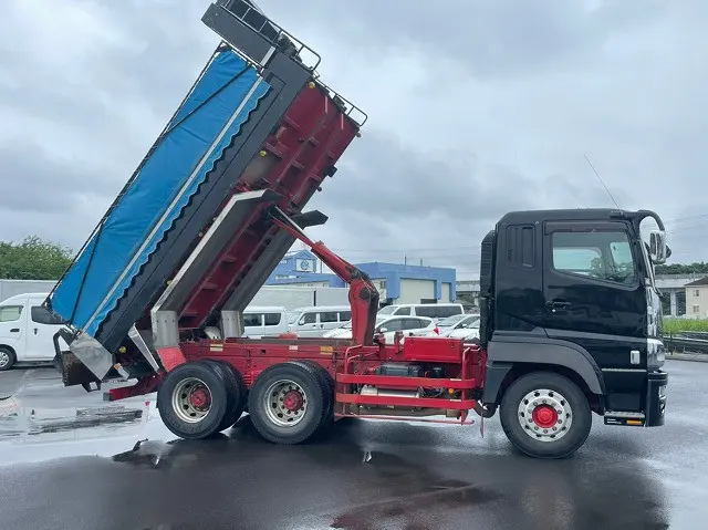 ★H25-スーパーグレート・ダンプ★検切れナンバー付!★8.6トン積載!★|三菱 スーパーグレート QKG-FV50VX(6x4)の写真4