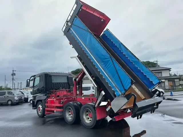 ★H25-スーパーグレート・ダンプ★検切れナンバー付!★8.6トン積載!★|三菱 スーパーグレート QKG-FV50VX(6x4)の写真7