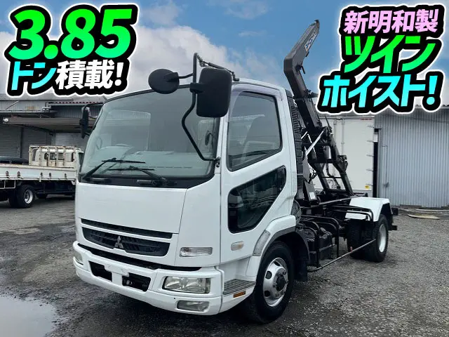 H20-ファイター・脱着装置付コンテナ専用車★3.85トン積載！★新明和製・アームロール！★|三菱 ファイター PDG-FK71R(未入力/関係無)の写真1