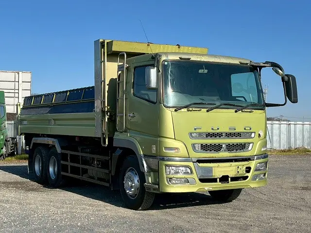 新明和製・650×230！額縁アオリ！H26-スーパーグレート・ロングダンプ|三菱 スーパーグレート QKG-FV50VY(6x4)の写真5