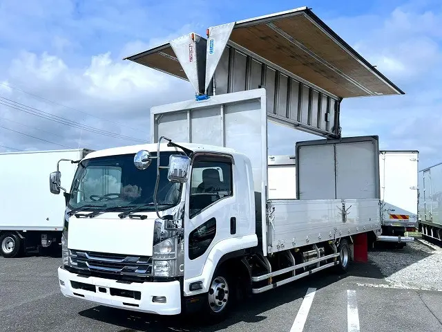 フォワード・アルミウイング 跳上式パワーゲート ベッド付|いすゞ フォワード TKG-FRR90S2(6x2)の写真1