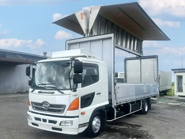 レンジャーアルミウイング 格納式パワーゲート ベッド付|日野 レンジャー TKG-FD7JLAG(未入力/関係無)の写真1