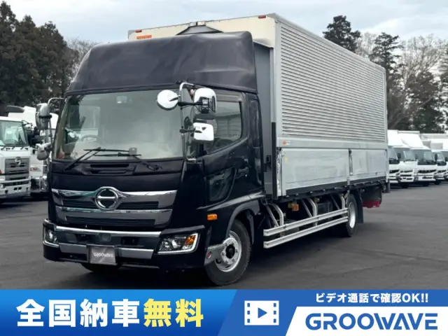 グルーウェーブ特選車!人気の240馬力レンジャーワイドのハイルーフのアルミウイング入荷!ベッド&リアエアサス装備で長距離も快適!走りの6速MT!ETC&バックカメラ装備!車線逸脱警報等安全装備も充実!|日野 レンジャー 2KG-FD2ABG(未入力/関係無)の写真1