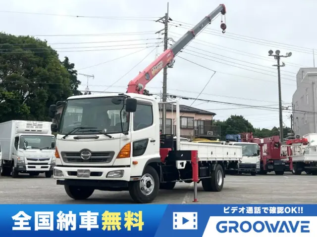グルーウェーブ特選車!走行距離少なくまだまだこれからのレンジャー2.9t吊4段クレーン搭載車!ユニックURW344!荷台床内も状態良くオススメです!安心の6速マニュアル!ETC車載器も装着済み!|日野 レンジャー TKG-FC9JKAP(未入力/関係無)の写真1