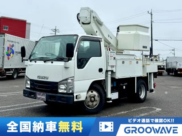 グルーウェーブ特選車!お買得なエルフ標準10尺の通信仕様の高所作業車作業車が入荷!タダノAT-100TT!運転楽々スムーサー(2ペダル)!クラリオンナビ!バックカメラ!フレームの状態も良くオススメ!|いすゞ エルフ TPG-NKR85AN(2WD)の写真1
