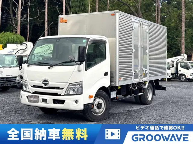 グルーウェーブ特選車！デュトロアルミバン入荷！両側サイドドア観音扉！ワイドロング！リヤ４枚観音扉！安心の６速ＭＴ！安全装備充実！ＬＥＤヘッドライト！Ｂｌｕｅｔｏｏｔｈ対応オーディオ＆ＥＴＣ車載器！|日野 デュトロ 2PG-XZU712M(2WD)の写真1