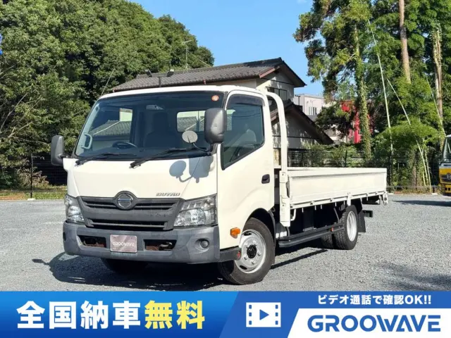 グルーウェーブ特選車!2019年式デュトロの木平が入荷!ワイドロング!5t免許対応!全低床で積み降ろし楽々!ATで運転楽々!精工ラック付きで働き方改革!安全装備充実!ETC車載器も装着済み!|日野 デュトロ TPG-XZU710M(2WD)の写真1