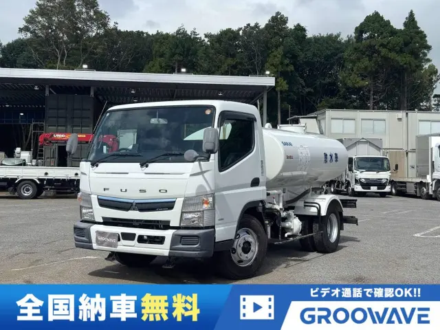 2019年式キャンターの散水車が入荷!SAKAIST4MB-1!人気のPTO式!最大容量4000L!安心の5速マニュアル!ETC車載器装着済!低走行でまだまだこれからの1台です!|三菱 キャンター 2PG-FEB90(2WD)の写真1