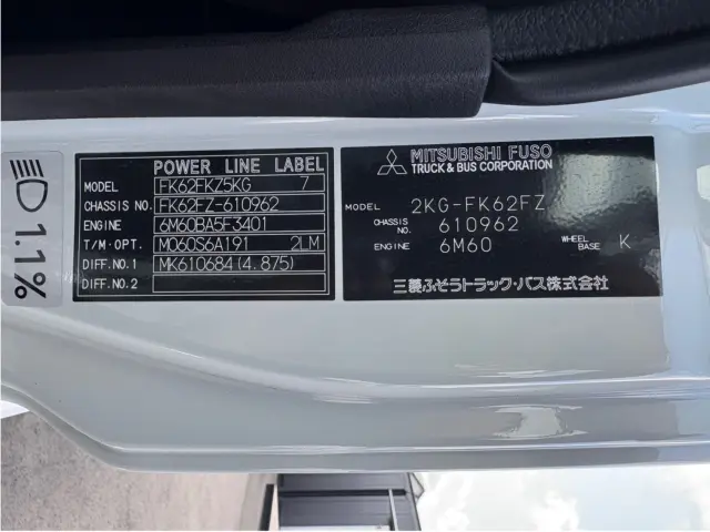 三菱 キャンター 2KG-FK62FZ(2WD)の写真36